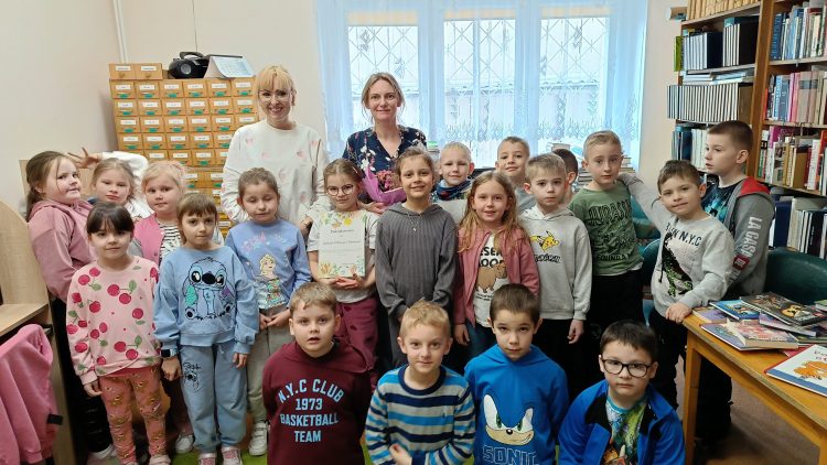 Lekcja biblioteczna SP nr 1 klasa 1 b