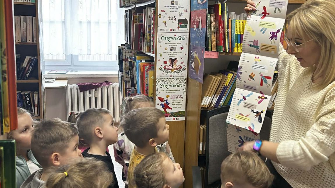 Lekcja biblioteczna Motylków i Krasnali