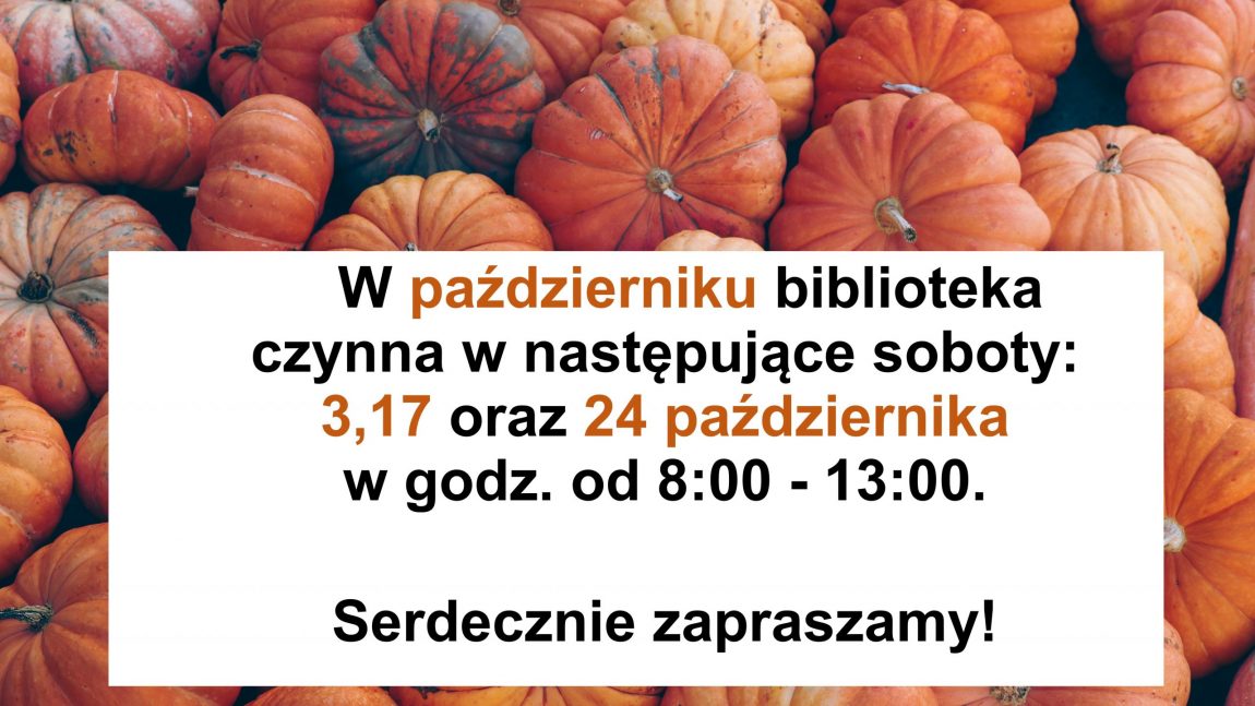 Pracujące soboty – październik