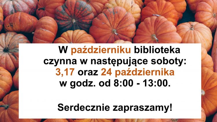 Pracujące soboty – październik